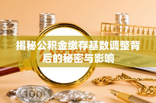 海晏揭秘公积金缴存基数调整背后的秘密与影响