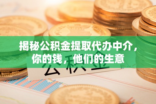 海晏揭秘公积金提取代办中介，你的钱，他们的生意