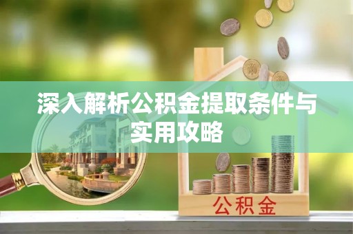 海晏深入解析公积金提取条件与实用攻略
